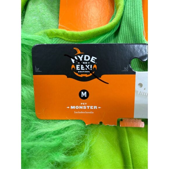Hyde and Eek Green Monster Cat and Dog Hoodie Halloween Costume Size M - Picture 12 of 12